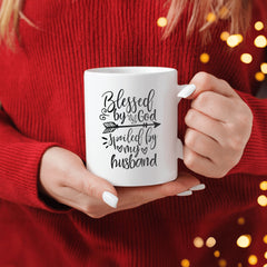 Blessed by God Spoiled by My Husband Gift Mug