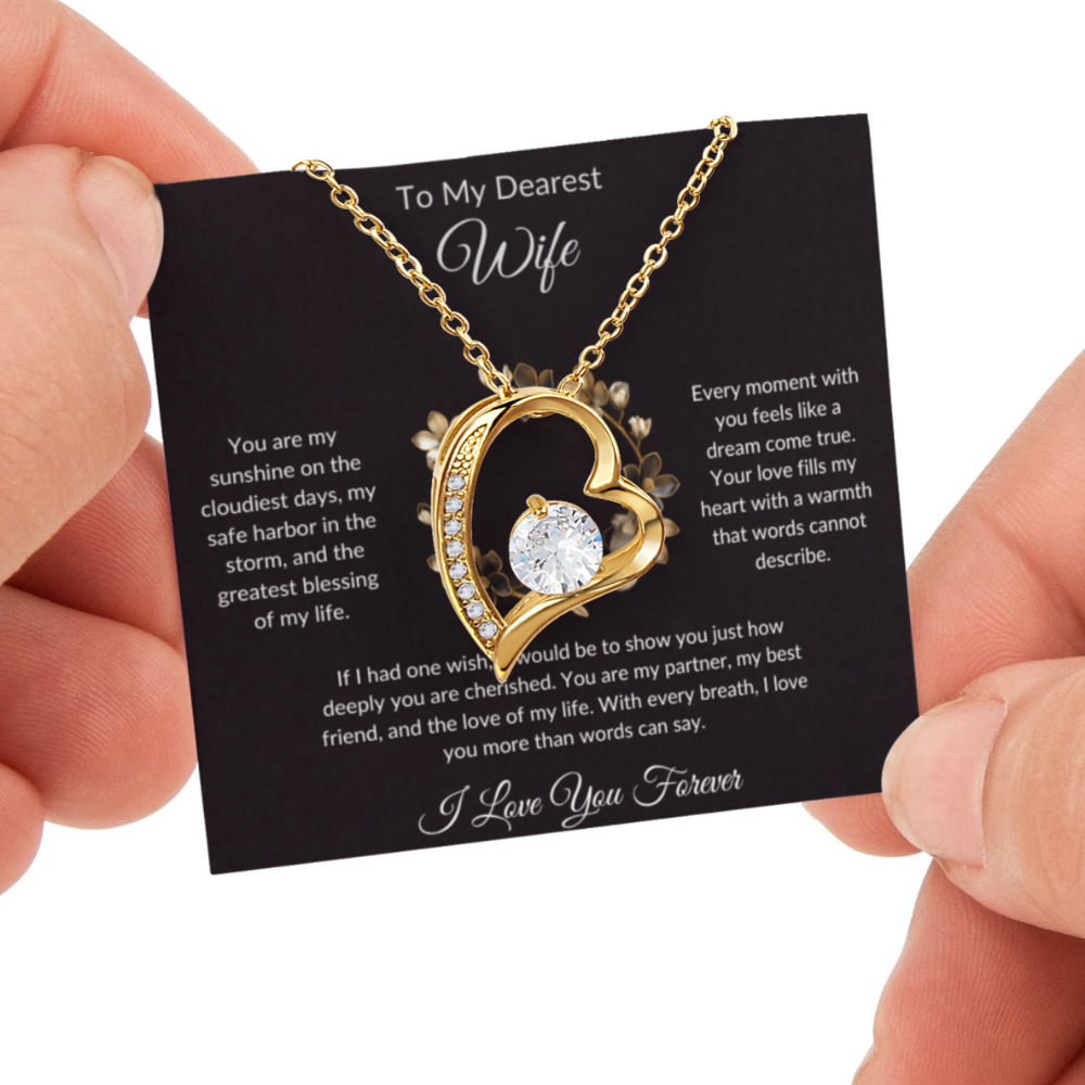 To My Dearest Wife Necklace ☀️ — You Are My Sunshine on the Cloudiest Days Necklace